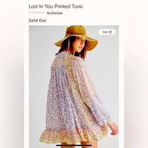 Free People “Lost in you” floral tunic top/dress- SOLD OUT!
